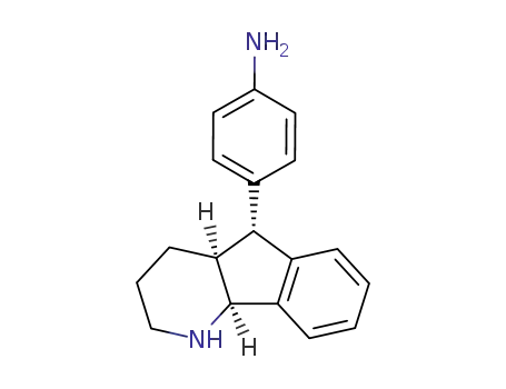 Molecular Structure of 107035-11-0 (4-[(4aS,5R,9bS)-2,3,4,4a,5,9b-hexahydro-1H-indeno[1,2-b]pyridin-5-yl]aniline)