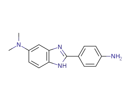 Molecular Structure of 111861-16-6 ([2-(4-Amino-phenyl)-1H-benzoimidazol-5-yl]-dimethyl-amine)