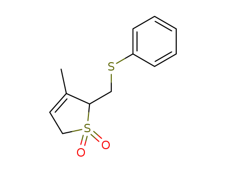 Thiophene, 2,5-dihydro-3-methyl-2-[(phenylthio)methyl]-, 1,1-dioxide
