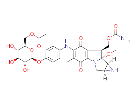 7-N-<4-O-(6-O-Acetyl-β-D-glucopyranosyl)phenyl>-9a-methoxymitosane