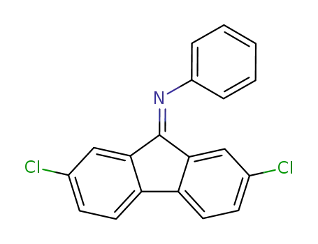Molecular Structure of 75783-84-5 (2,7-dichloro-9-(N-phenyl)-iminofluorene)