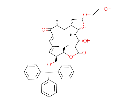 (7E,9E)-(3aR,5R,11R,12R,16R,17S,17aS)-12-Ethyl-16-hydroxy-2-(2-hydroxy-ethoxy)-5,9,17-trimethyl-11-trityloxymethyl-3,3a,4,5,11,12,15,16,17,17a-decahydro-2H-1,13-dioxa-cyclopentacyclohexadecene-6,14-dione