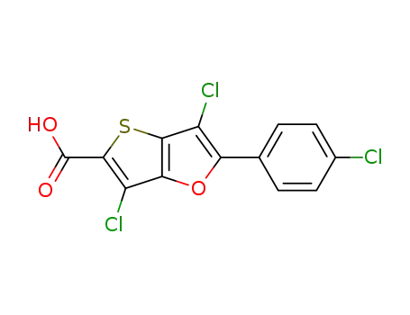 3,6-dichloro-2-(4-chlorophenyl)thieno<3,2-b>furan-5-carboxylic acid
