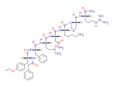 L-Argininamide,O-ethyl-N-(phenylacetyl)-D-tyrosyl-L-phenylalanyl-L-glutaminyl-L-asparaginyl-L-lysyl-L-prolyl-(9CI)