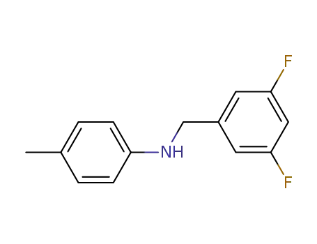 Molecular Structure of 127598-68-9 (N-(3,5-difluorobenzyl)-4-methylaniline)