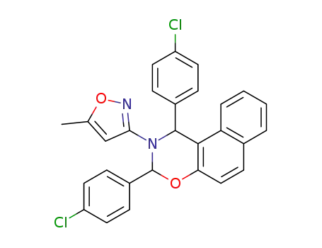 1,3-Bis-(4-chloro-phenyl)-2-(5-methyl-isoxazol-3-yl)-2,3-dihydro-1H-naphtho[1,2-e][1,3]oxazine