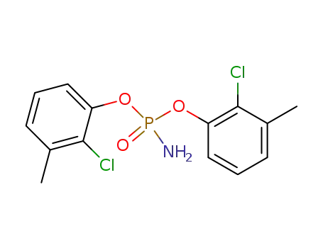 Molecular Structure of 116992-76-8 (Phosphoramidic acid bis-(2-chloro-3-methyl-phenyl) ester)