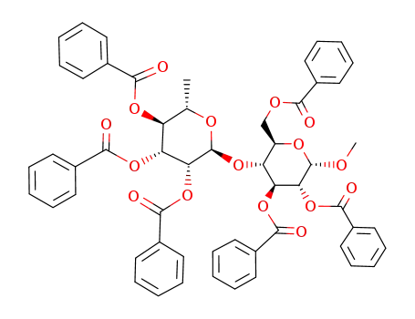 methyl 2,3,6-tri-O-benzoyl-4-O-(2,3,4-tri-O-benzoyl-α-L-rhamnopyranosyl)-α-D-glucopyranoside