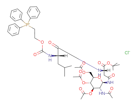 N-<2-(Triphenylphosphonio)ethoxycarbonyl>leucyl-N<sup>4</sup>-(2-acetamido-3,4,6-tri-O-acetyl-2-desoxy-β-D-glucopyranosyl)-asparagin-tert-butylester-chlorid
