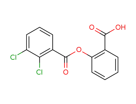 Molecular Structure of 88875-75-6 (Benzoic acid, 2,3-dichloro-, 2-carboxyphenyl ester)