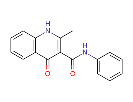 Molecular Structure of 81038-88-2 (2-methyl-3-(N-phenyl)carbamoyl-1,4-dihydroquinolin-4-one)