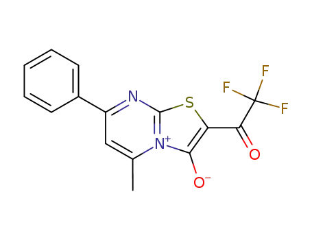 5-Methyl-7-phenyl-2-trifluoroacetylthiazolo<3,2-a>pyrimidinium-3-oxide