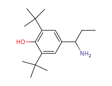 Molecular Structure of 842-42-2 (1-(3,5-di-tert-butyl-4-hydroxyphenyl)propylamine)