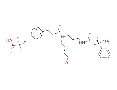 (S)-3-Amino-N-{3-[(4-oxo-butyl)-(3-phenyl-propionyl)-amino]-propyl}-3-phenyl-propionamide; compound with trifluoro-acetic acid