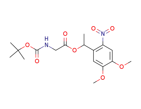 1-<1-(4',5'-dimethoxy-2'-nitrophenyl)ethyl> N-(tert-butoxycarbonyl)glycinate