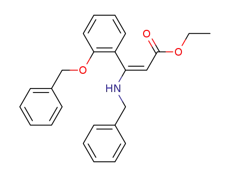 2-Propenoic acid,
3-[2-(phenylmethoxy)phenyl]-3-[(phenylmethyl)amino]-, ethyl ester