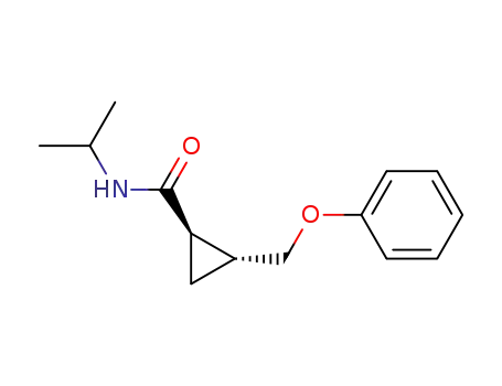 Molecular Structure of 102617-16-3 ((1R,2R)-2-(phenoxymethyl)-N-(propan-2-yl)cyclopropanecarboxamide)