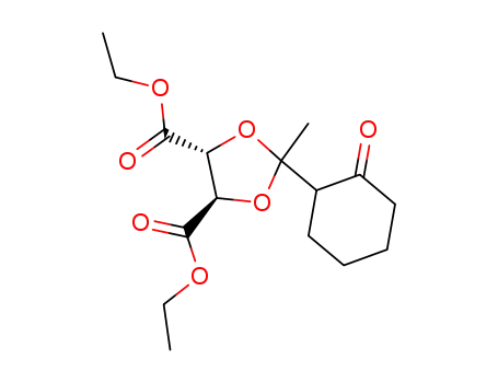 diethyl (4R)-trans-2-methyl-2-(2-oxocyclohexyl)-1,3-dioxolan-4,5-dicarboxylate