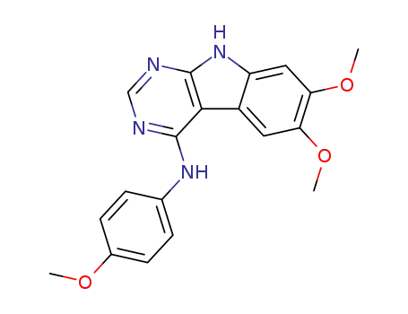 (6,7-Dimethoxy-9H-pyrimido[4,5-b]indol-4-yl)-(4-methoxy-phenyl)-amine
