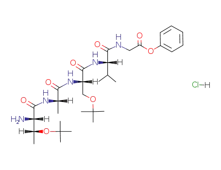 ((S)-2-{(S)-2-[(S)-2-((2S,3R)-2-Amino-3-tert-butoxy-butyrylamino)-propionylamino]-3-tert-butoxy-propionylamino}-3-methyl-butyrylamino)-acetic acid phenyl ester; hydrochloride