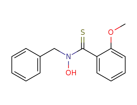 Molecular Structure of 93979-07-8 (Benzenecarbothioamide, N-hydroxy-2-methoxy-N-(phenylmethyl)-)