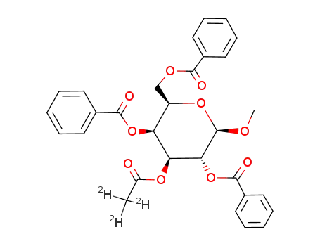 methyl 3-O-<2,2,2-D3>acetyl-2,4,6-tri-O-benzoyl-β-D-galactopyranoside