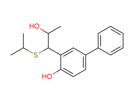 3-<2-hydroxy-1-(isopropylthio)propyl>biphenyl-4-ol