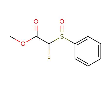 Benzenesulfinyl-fluoro-acetic acid methyl ester