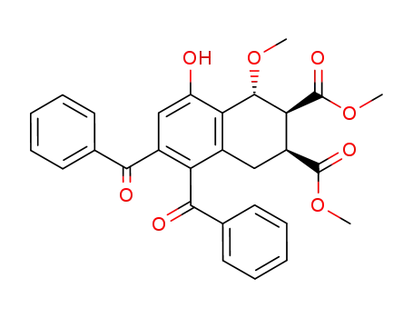 (1R,2S,3S)-5,6-Dibenzoyl-8-hydroxy-1-methoxy-1,2,3,4-tetrahydro-naphthalene-2,3-dicarboxylic acid dimethyl ester