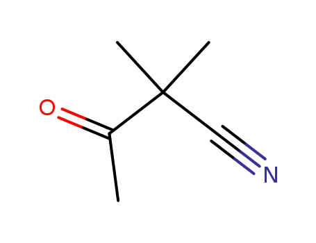 Molecular Structure of 37719-02-1 (Butanenitrile, 2,2-dimethyl-3-oxo- (9CI))