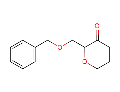 Molecular Structure of 107757-68-6 (2H-Pyran-3(4H)-one, dihydro-2-[(phenylmethoxy)methyl]-)