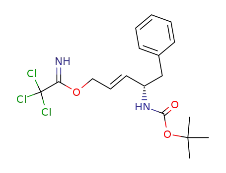 2,2,2-Trichloro-acetimidic acid (E)-(S)-4-tert-butoxycarbonylamino-5-phenyl-pent-2-enyl ester