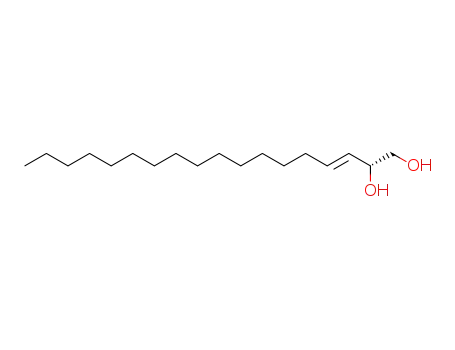 Molecular Structure of 69502-95-0 (3-Octadecene-1,2-diol)