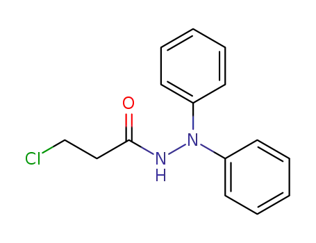 Molecular Structure of 61299-13-6 (Propanoic acid, 3-chloro-, 2,2-diphenylhydrazide)