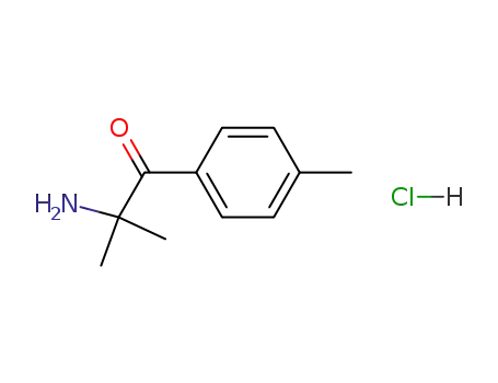 Molecular Structure of 75189-21-8 (1-Propanone, 2-amino-2-methyl-1-(4-methylphenyl)-, hydrochloride)