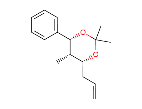 Molecular Structure of 154920-04-4 ((4R,5S,6R)-4-Allyl-2,2,5-trimethyl-6-phenyl-[1,3]dioxane)