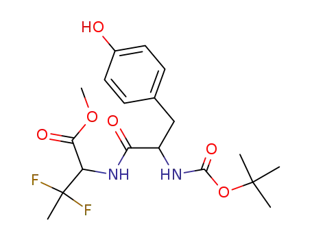 N-t-butyloxycarbonyl-L-tyrosyl-DL-2-amino-3,3-difluoro-butanoic acid methyl ester
