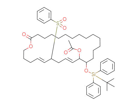 Acetic acid (5E,9E)-7-benzenesulfonyl-12-(tert-butyl-diphenyl-silanyloxy)-26-oxo-oxacyclohexacosa-5,9-dien-11-yl ester