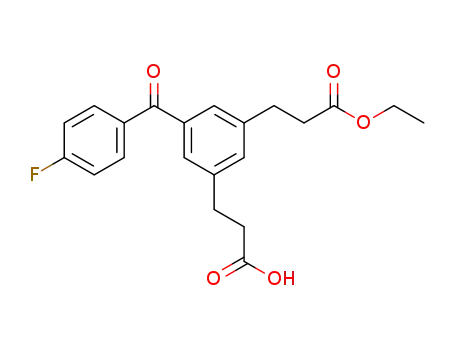 3-[3-(2-Ethoxycarbonyl-ethyl)-5-(4-fluoro-benzoyl)-phenyl]-propionic acid