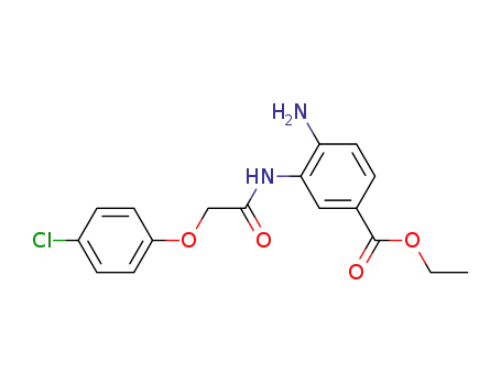 4-Amino-3-[2-(4-chloro-phenoxy)-acetylamino]-benzoic acid ethyl ester
