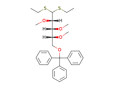 2,3,4-tri-O-methyl-5-O-triphenylmethyl-D-arabinose diethyl dithioacetal