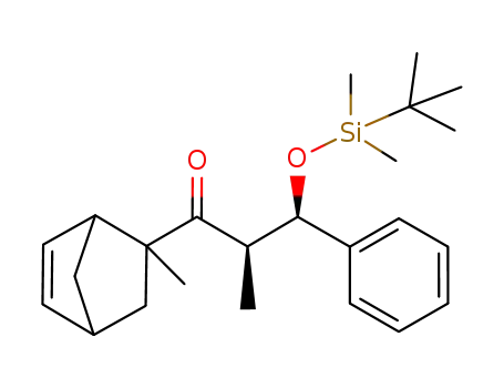 exo-(syn-2,3 dimethyltertiobutylsiloxy-3 methyl-2 phenyl-3 propanone-1 yl-1)-5 endo methyl-5 bicyclo<2.2.1>heptene-2
