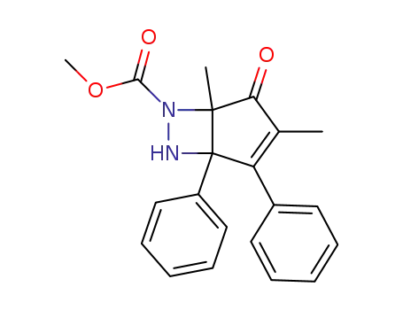 1,2-diphenyl-3,5-dimethyl-6-methoxycarbonyl-4-oxo-6,7-diazabicyclo<3.2.0>hept-2-ene