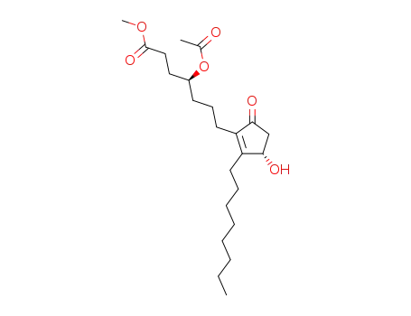 (4S)-2-<(4S)-4-acetoxy-6-carbomethoxyhexyl>-4-hydroxy-3-octyl-2-cyclopenten-1-one