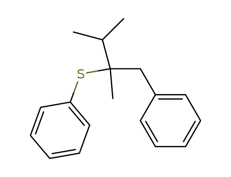 Benzene, [[1,2-dimethyl-1-(phenylmethyl)propyl]thio]-