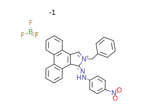 2-Benzyl-1-(4-nitrophenylhydrazono)-1H-dibenz<e,g>isoindolium-tetrafluoroborat