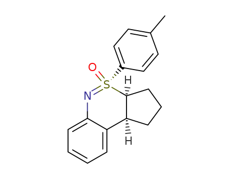 Molecular Structure of 134970-89-1 ((+/-)-(6S*,6aR*,9aR*)-6a,8,9,9a-tetrahydro-6-(4-methylphenyl)-7H-cyclopenta<e>-6λ<sup>4</sup>-benzo<c><1,2>thiazine 6-oxide)
