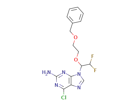 9-[1-(2-Benzyloxy-ethoxy)-2,2-difluoro-ethyl]-6-chloro-9H-purin-2-ylamine