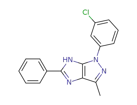 1-(3-Chloro-phenyl)-3-methyl-5-phenyl-1,6-dihydro-imidazo[4,5-c]pyrazole