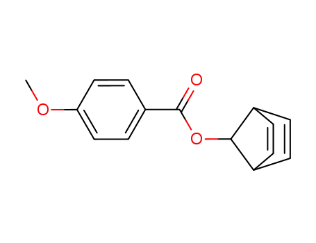 Molecular Structure of 7109-81-1 (Benzoic acid, 4-methoxy-, bicyclo[2.2.1]hepta-2,5-dien-7-yl ester)